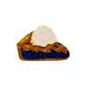blueberry pie greeting card