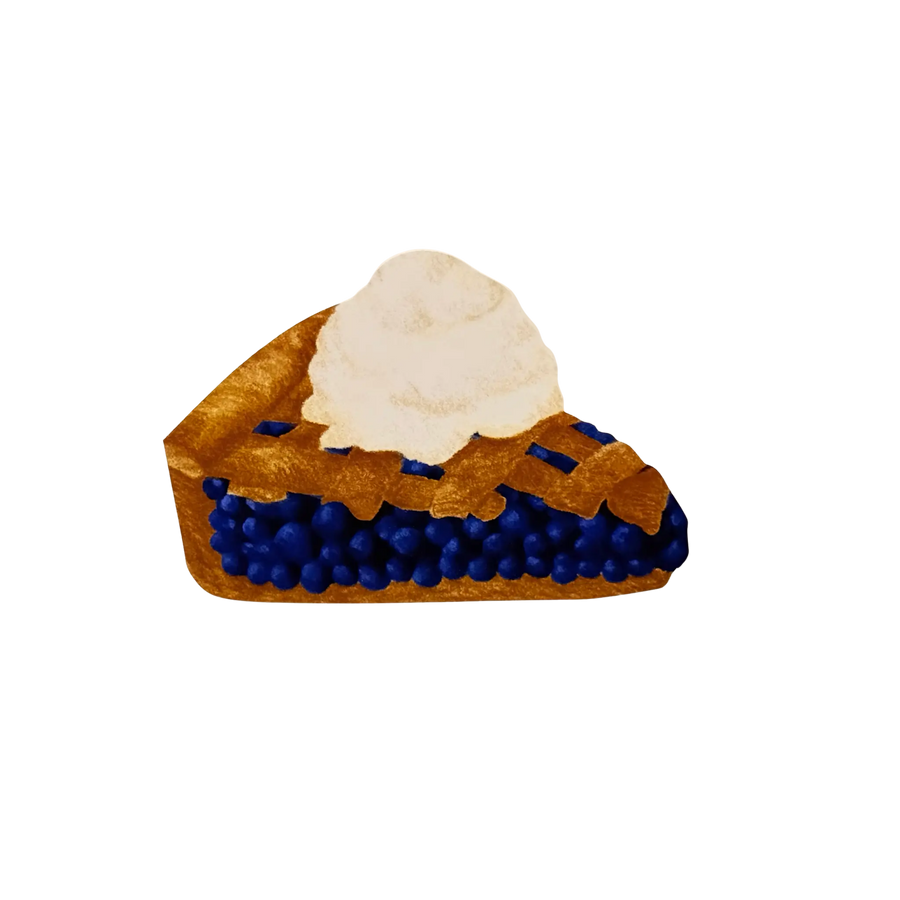 blueberry pie greeting card