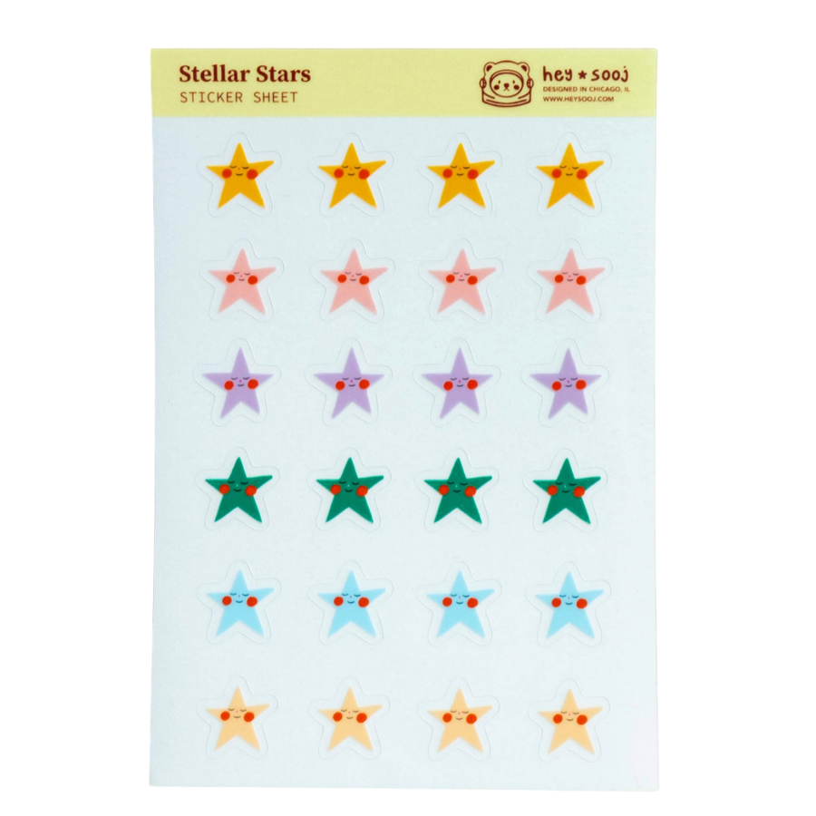 Stellar Stars Sticker Sheet