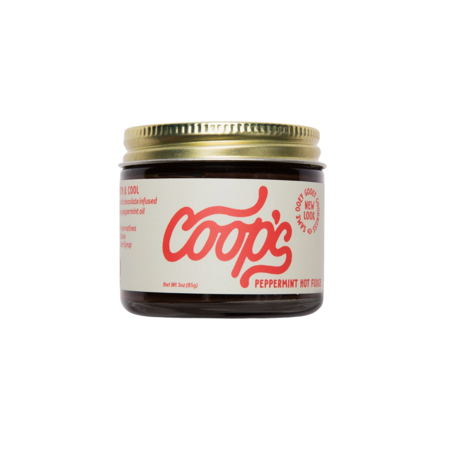 coop's mini peppermint hot fudge