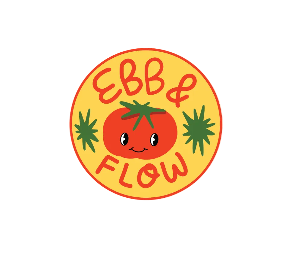 ebb & flow tomato magnet