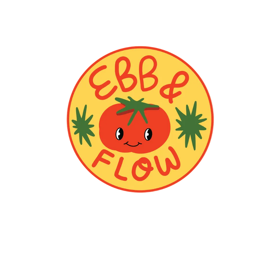 ebb & flow tomato magnet