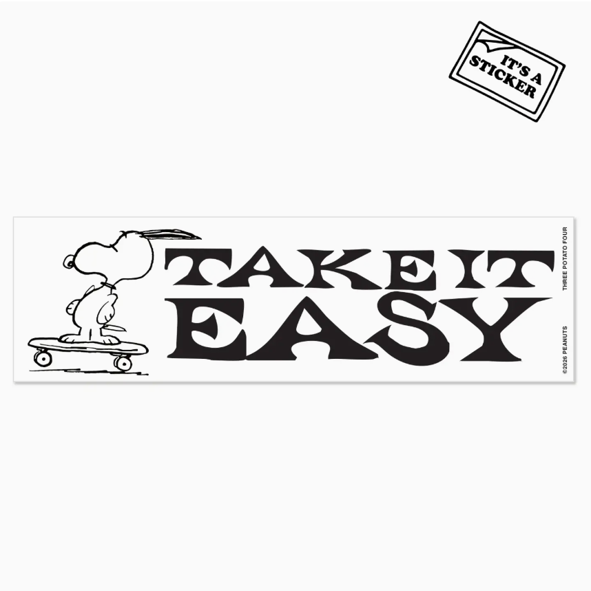 snoopy mini bumper sticker