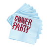 wavy dinner party napkins - set of 20