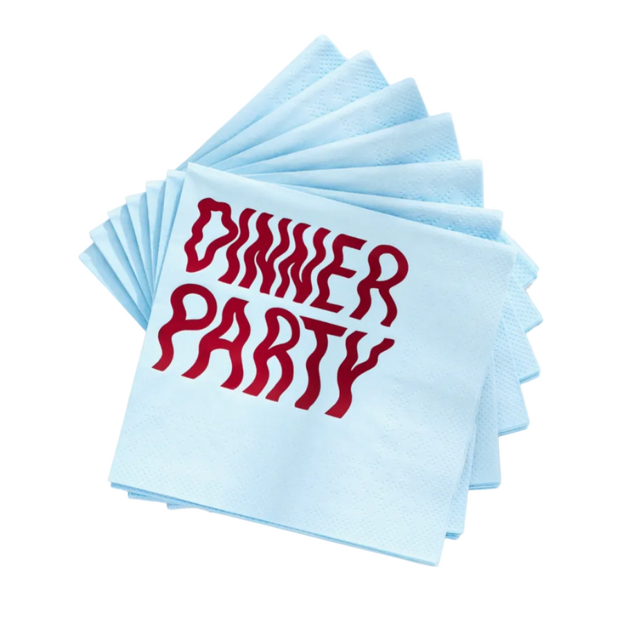 wavy dinner party napkins - set of 20