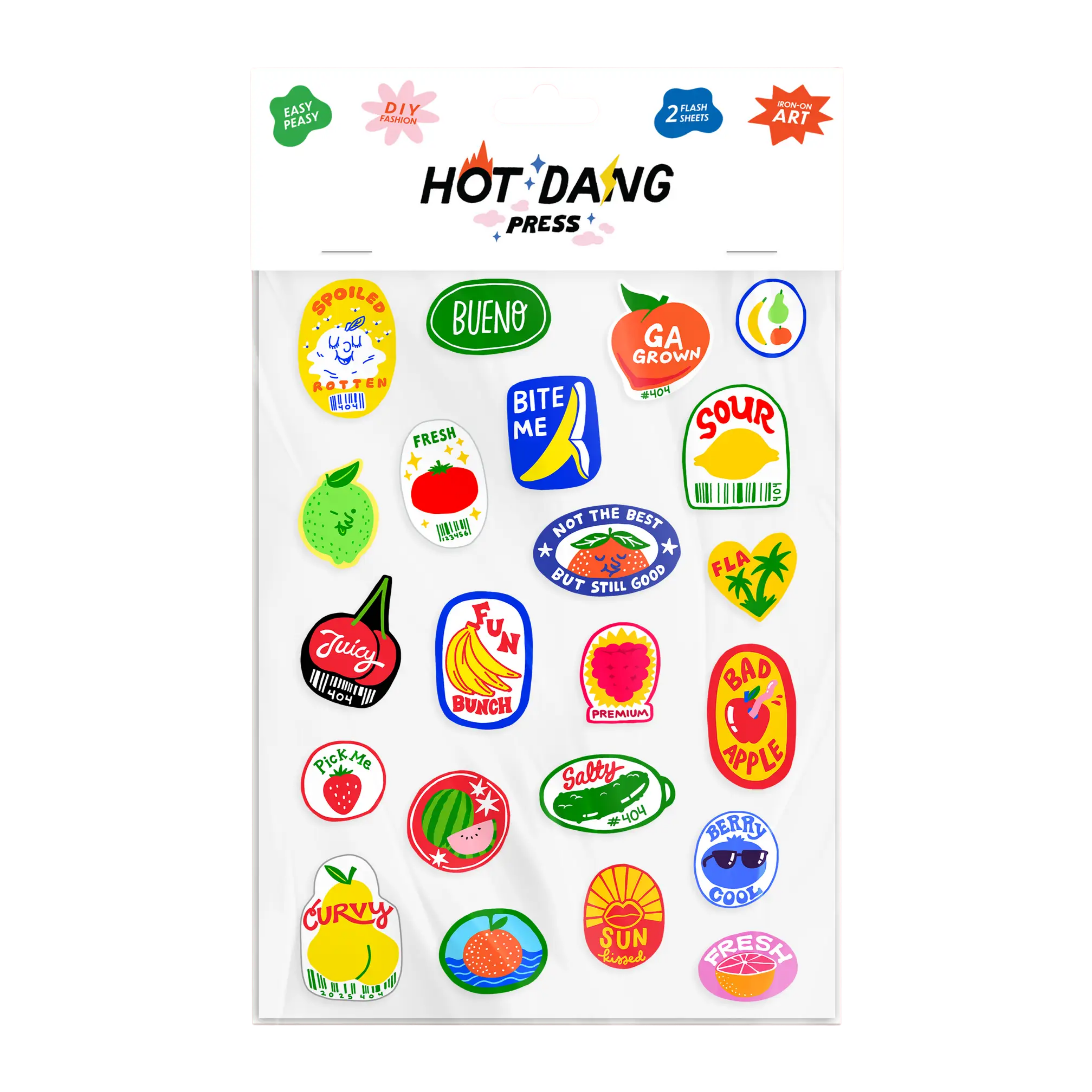 produce stickers sheet set