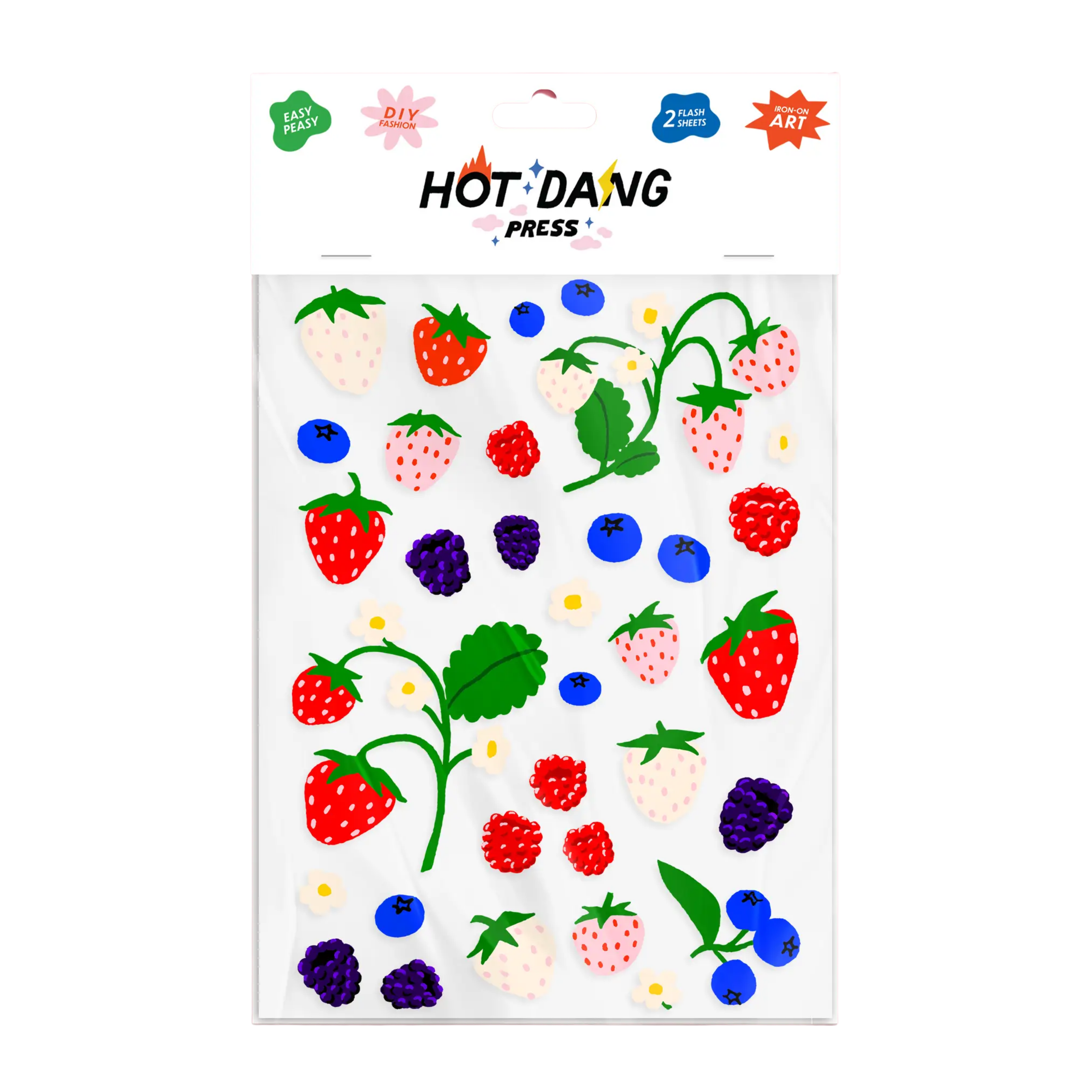 oops all berries iron-on stickers