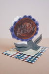 Birthday Flower Die Cut Card