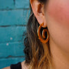 Caracol & Espiral gold hoops