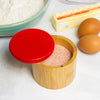 Salt Cellar with Red Swivel Lid, 6-Oz. Capacity
