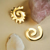 Caracol & Espiral gold studs