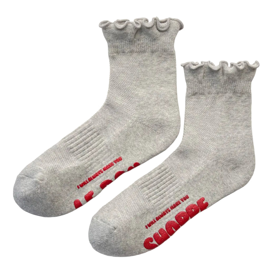 ruffled hugger crew socks