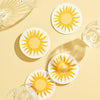 golden sun coasters - set of 4