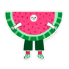 Wanda Watermelon Sticker, Funny Sticker, Food Sticker