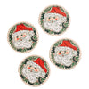 jolly santa coasters - set of 4