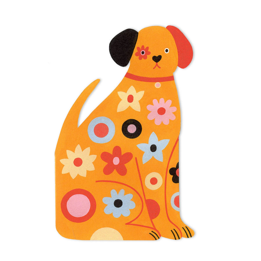 Dog Die Cut Greeting Card