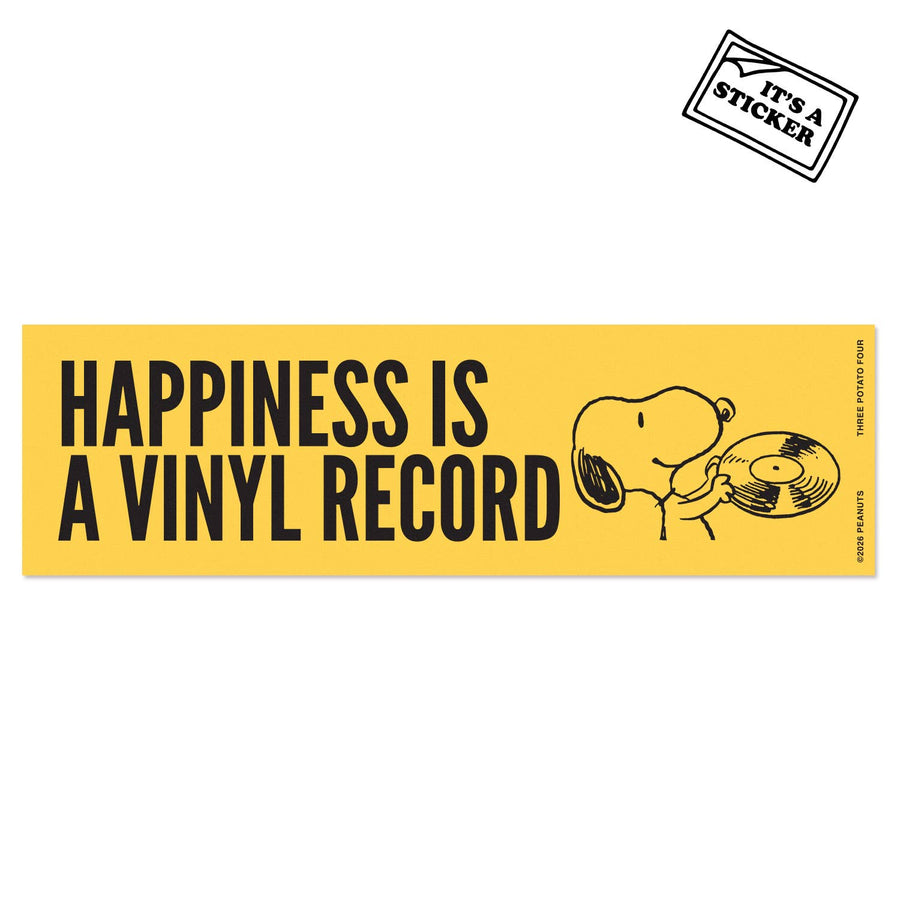 snoopy mini bumper sticker