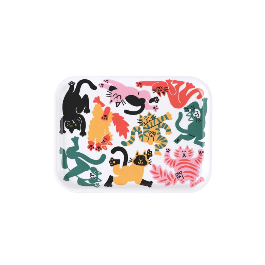 cats birch serving tray