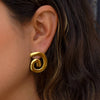 Caracol & Espiral gold studs
