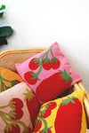 Tomato Knit Throw Pillow