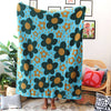 Flower Power Knit Blanket