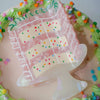 confetti cake hair claw clip