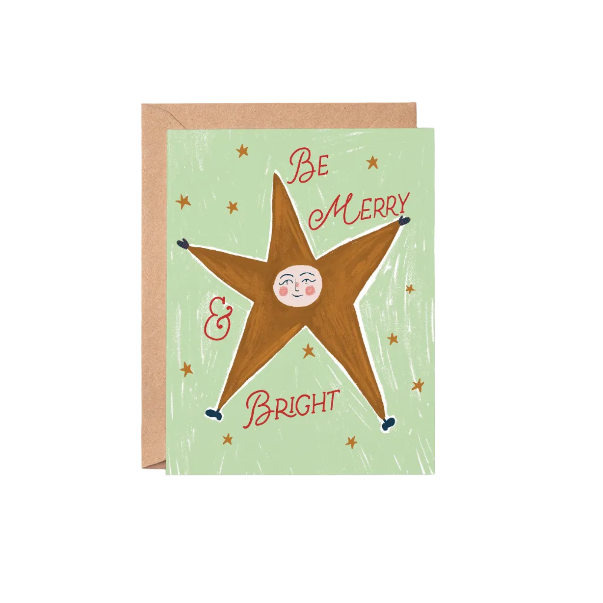 be merry & bright card