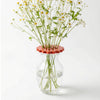 Sunshine Flower Frog | Ruby Red | Ceramic Lid
